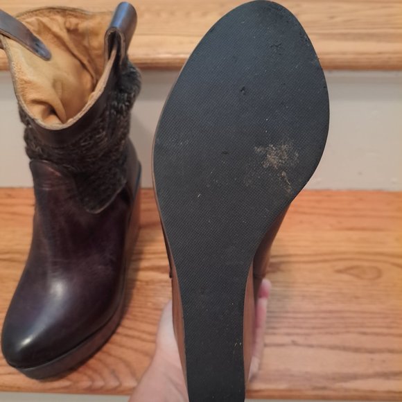 Wedge booties by BedStu Cobblers Series womens size 6.5 - Picture 3 of 10